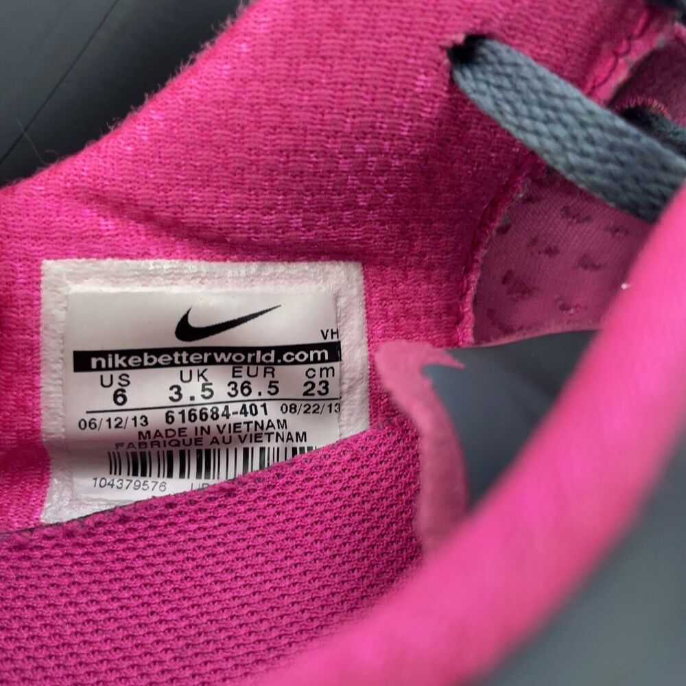 Nike Womens FS Lite Run 616684-401 Gray Running Shoes Sneakers Size 6 EUR 36.5 - Picture 5 of 7
